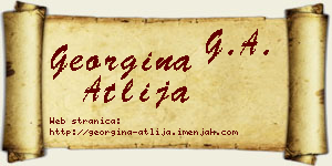 Georgina Atlija vizit kartica